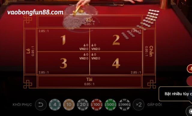Đặt cược fantan Đặt cược fantan